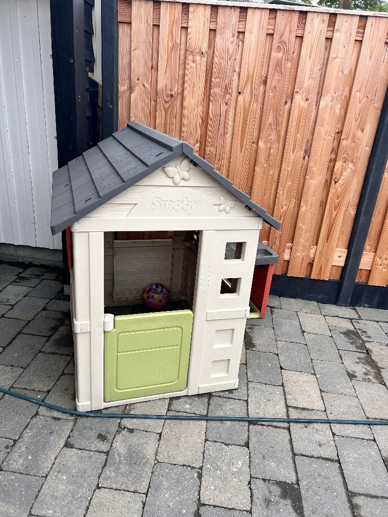 Smoby speelhuis tuin, Ophalen, Zo goed als nieuw, Kunststof