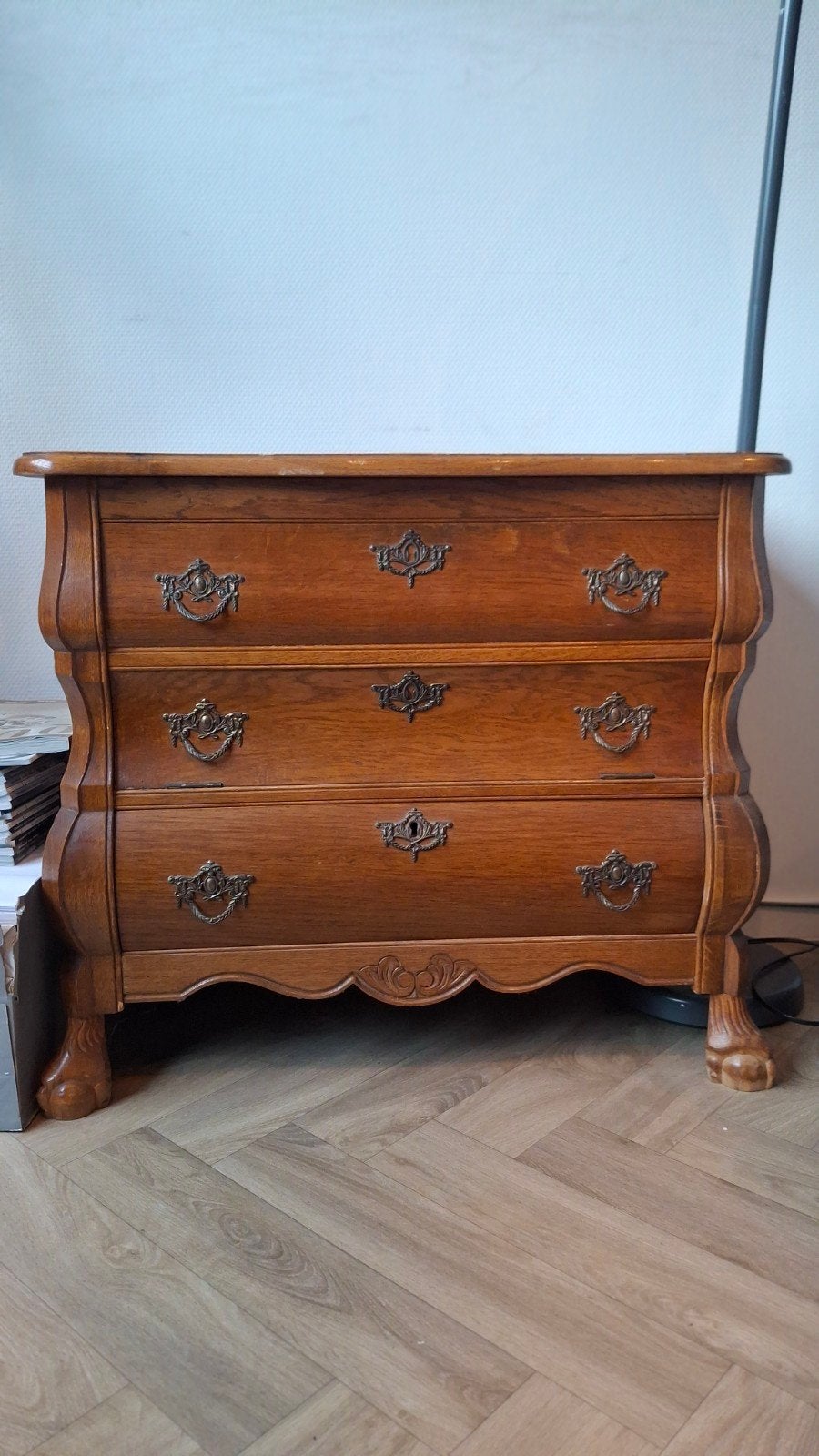 Vintage buikkastje, Ophalen, Gebruikt, 50 tot 100 cm, 3 of 4 laden