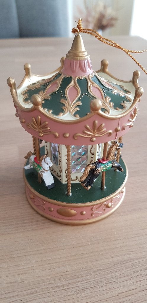 Vintage kerst ornament, carousel, Diversen, Ophalen of Verzenden, Gebruikt