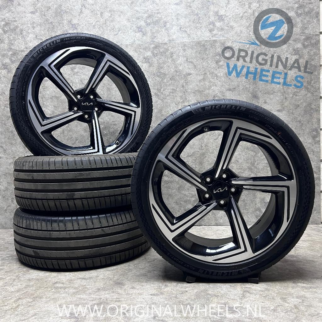 21 inch originele Haenam velgen + zomerbanden Kia EV6, Gebruikt, 255 mm, Info@originalwheels.nl, Banden en Velgen