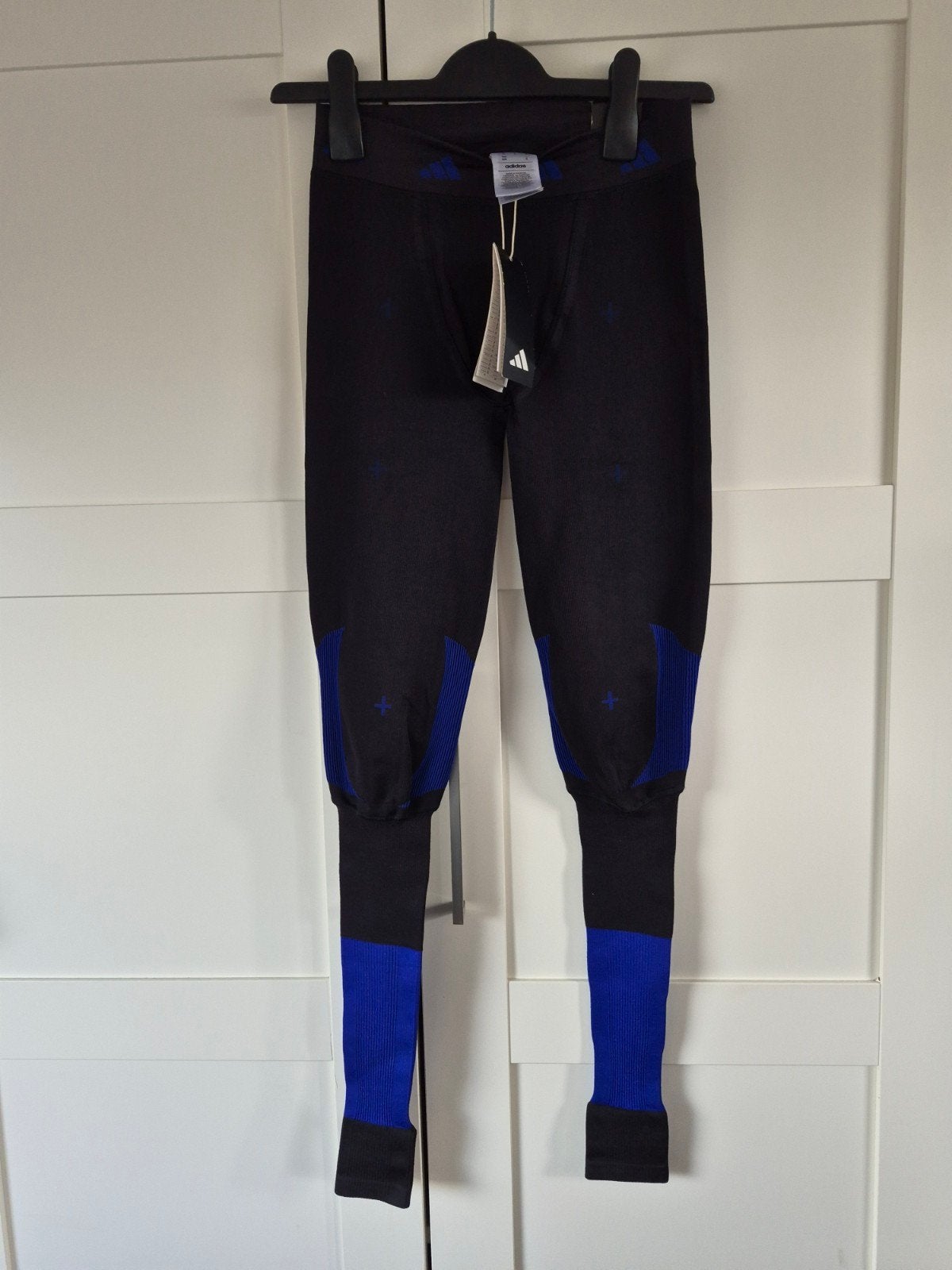 Adidas TF Recharge T - Zwart/Blauw Legging Maat M, Kleding | Heren, Maat 48/50 (M), Zwart, Nieuw, Ophalen of Verzenden