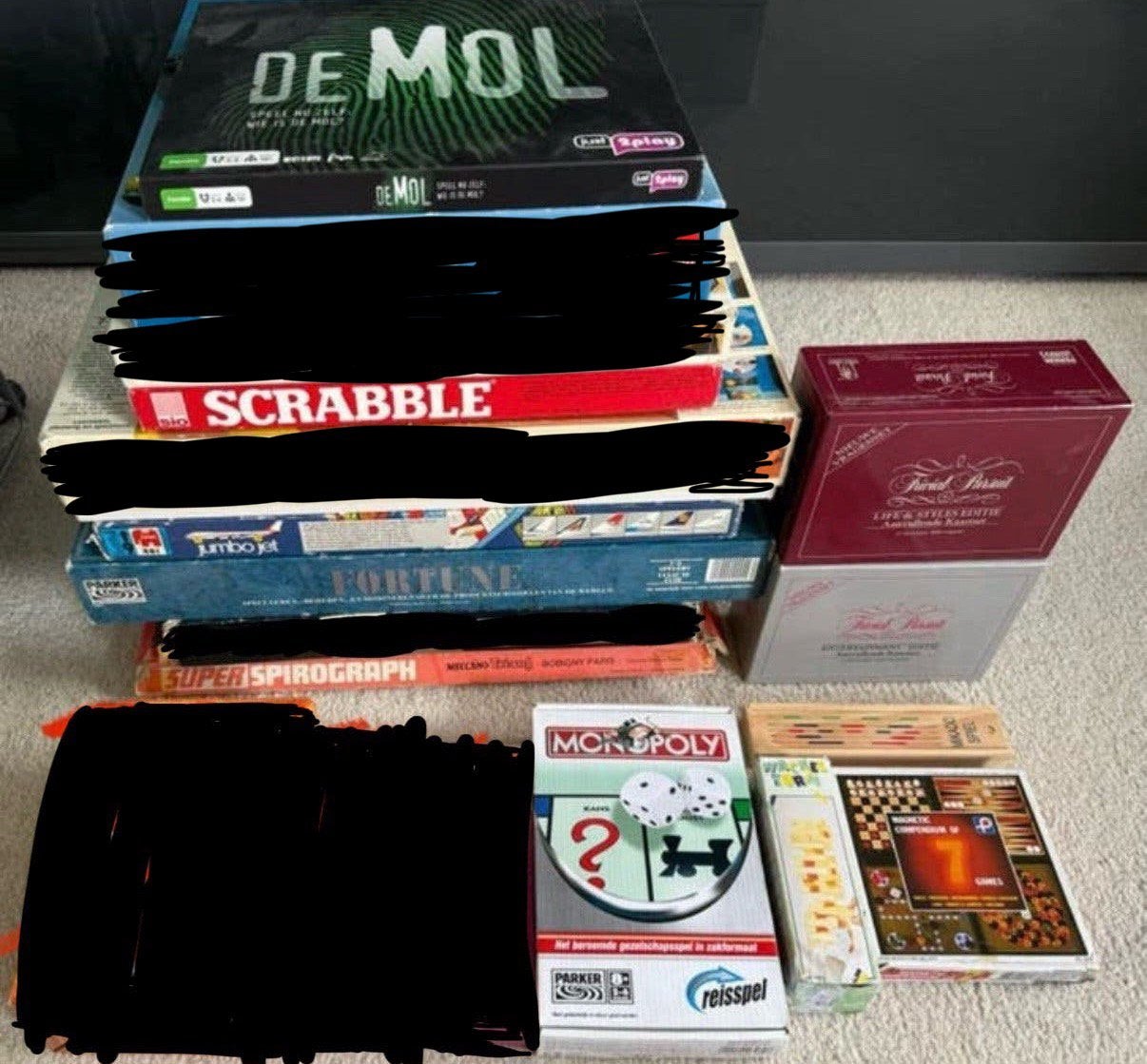 Partij diverse spellen, Vijf spelers of meer, Ophalen, Gebruikt, Reisspel