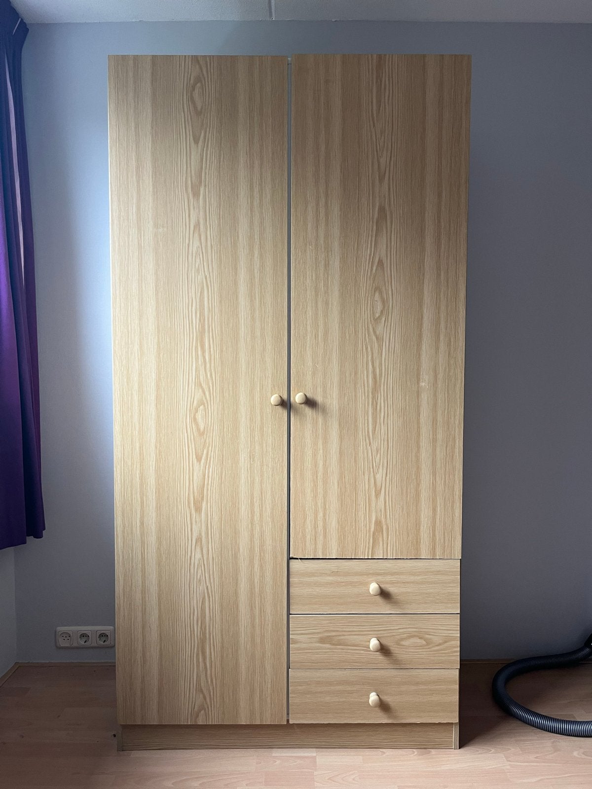 Kledingkast met lades en hangruimte - gratis af te halen, Ophalen, Gebruikt, 50 tot 100 cm, Met lade(s)