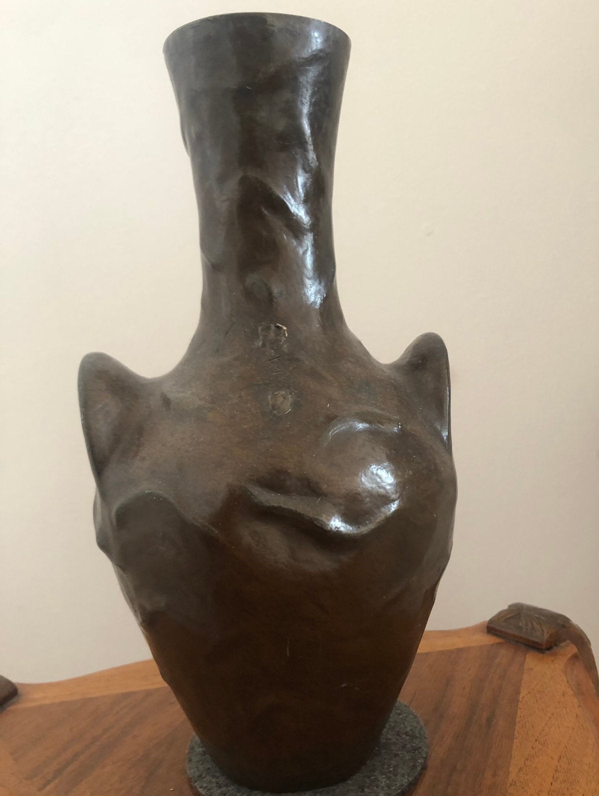 Art Nouveau vaas brons, Antiek en Kunst, Ophalen of Verzenden