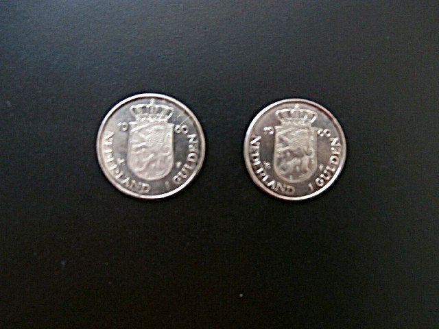 Munten Nederland 1 Gulden 1980 Dubbelportret, Verzenden, Koningin Juliana, 1 gulden, Setje