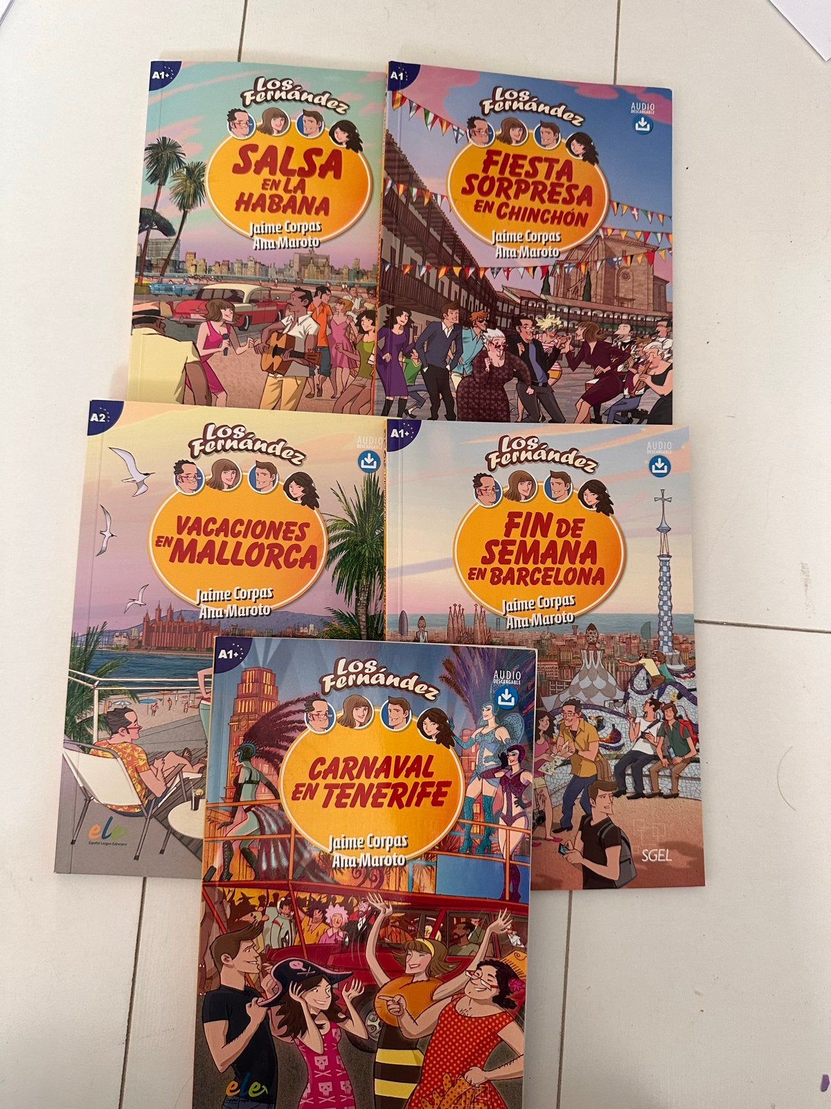 Los Fernández Spaanse leesboeken (5 stuks), Boeken, Verzenden, Zo goed als nieuw, Non-fictie