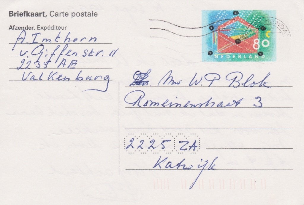 Postwaardestuk - Briefkaart. Geuzendam 376, Ophalen of Verzenden, Briefkaart