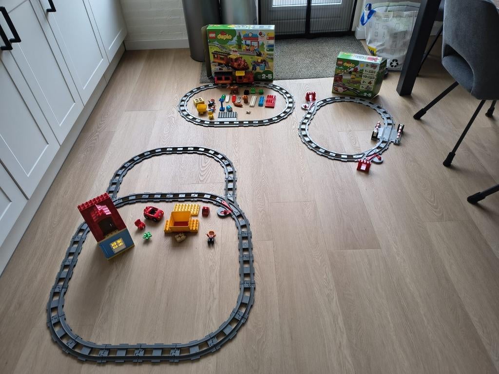 LEGO Duplo Treinsets: Grote collectie met extra rails, Kinderen en Baby's, Speelgoed | Duplo en Lego, Ophalen, Compleet, Overige thema's