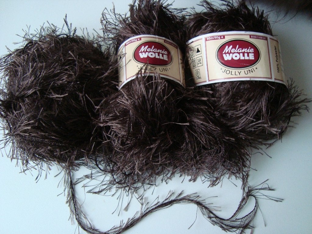 3 bollen bruine wol, Ophalen of Verzenden, Nieuw, Breien of Haken, Wol of Garen