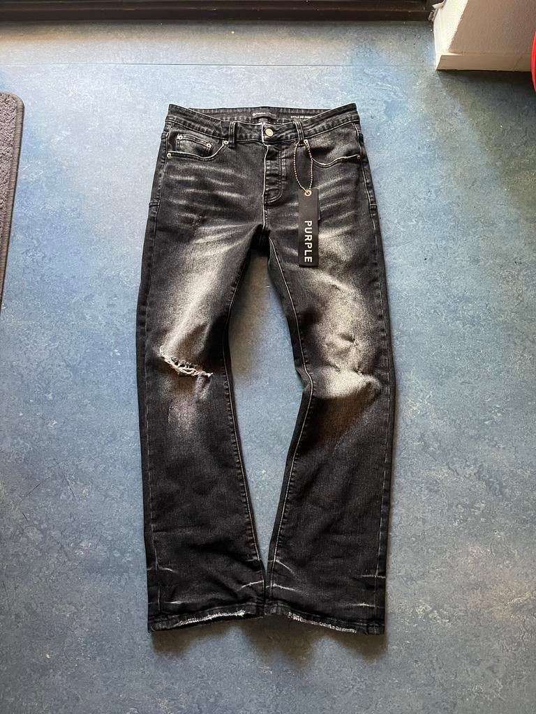Purple brand flared jeans, Kleding | Heren, Ophalen of Verzenden, Zo goed als nieuw, Zwart, W32 (confectie 46) of kleiner