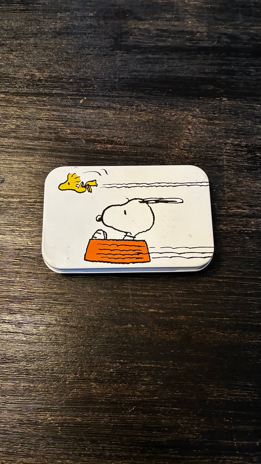 Snoopy Kinderpostzegels Blikje - Dermacare Pleisters, Ophalen of Verzenden, Gebruikt