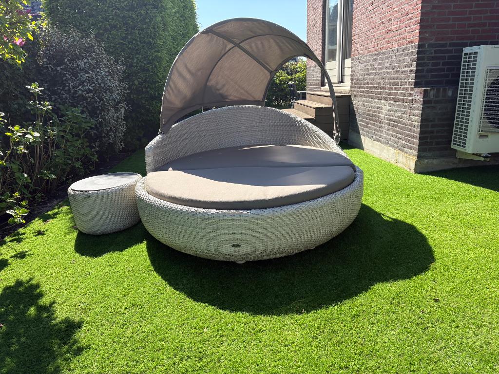 Exclusieve Gloster tuinlounge, Ophalen, Kunststof, Gebruikt, 3 zitplaatsen