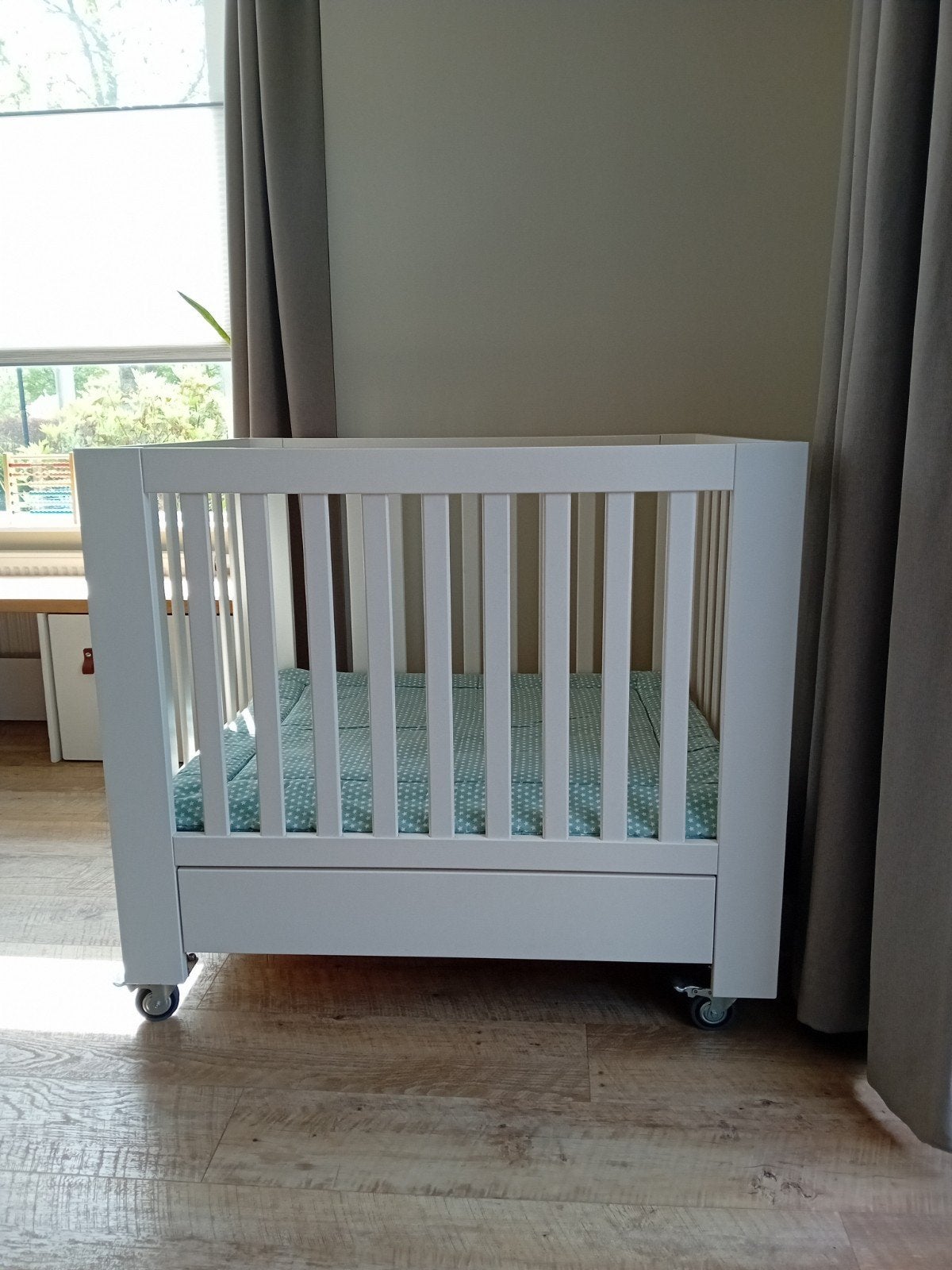Kidsmill Alaska box mat wit, Ophalen, Zo goed als nieuw, Vierkant, In hoogte verstelbaar