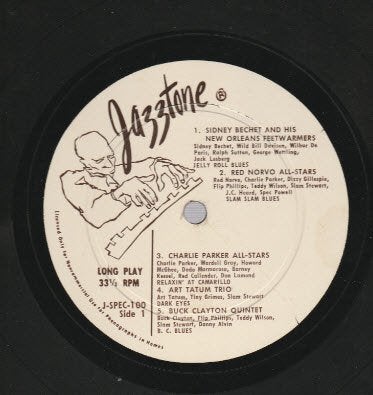 JAZZTONE sampler (10'' 25 cm lp) US,. Art Tatum, Red Norvo, Cd's en Dvd's, Ophalen, Gebruikt, 10 inch, Jazz