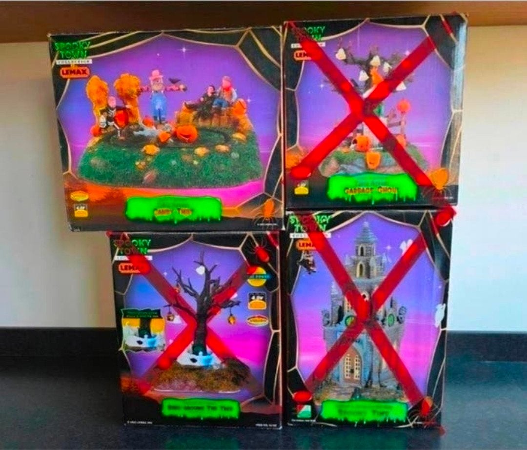 Nog maar 1! retired en zeldzaam Lemax Spooky town item, Diversen, Kerst, Ophalen of Verzenden, Gebruikt