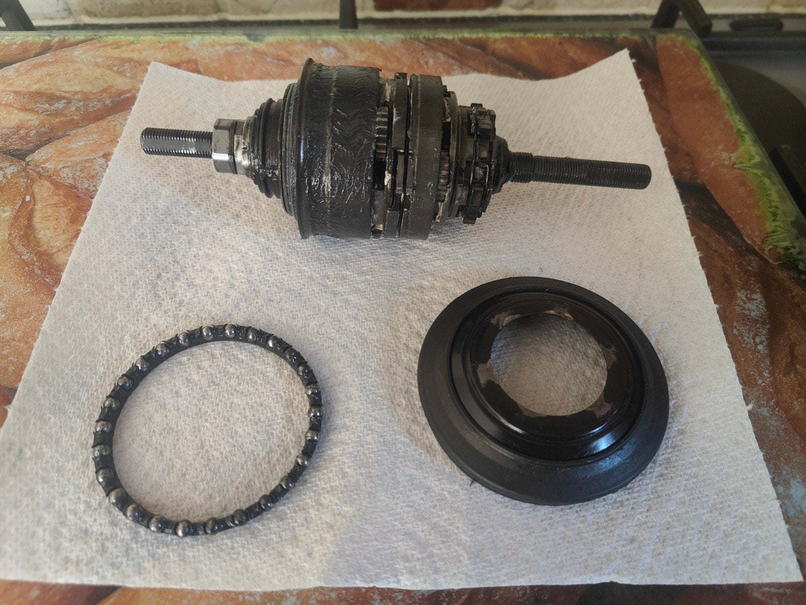 Shimano Nexus 7 versnellingsnaaf SG-C3001-7R (182 mm as), Fietsen en Brommers, Ophalen of Verzenden, Gebruikt, Toerfiets, Shimano