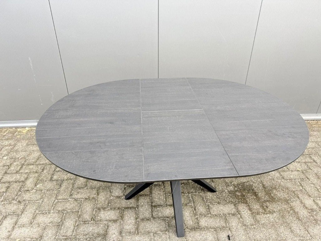Ronde UITSCHUIFBARE Eettafel Wellington Lamulux, Ophalen, Postbus 22 Uden, Rond, Nieuw