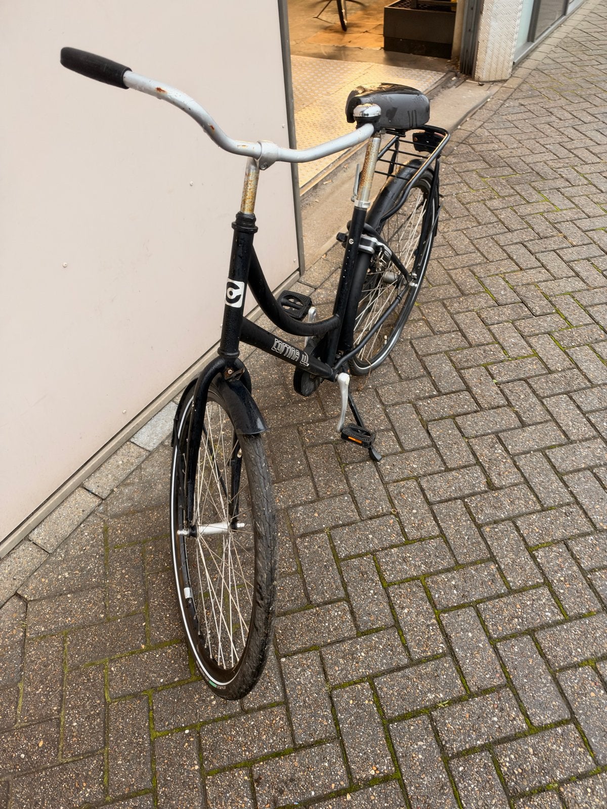 Cortina U4 Transportfiets Dames - Zwart, Terugtraprem, Gebruikt, 50 tot 53 cm, Ophalen