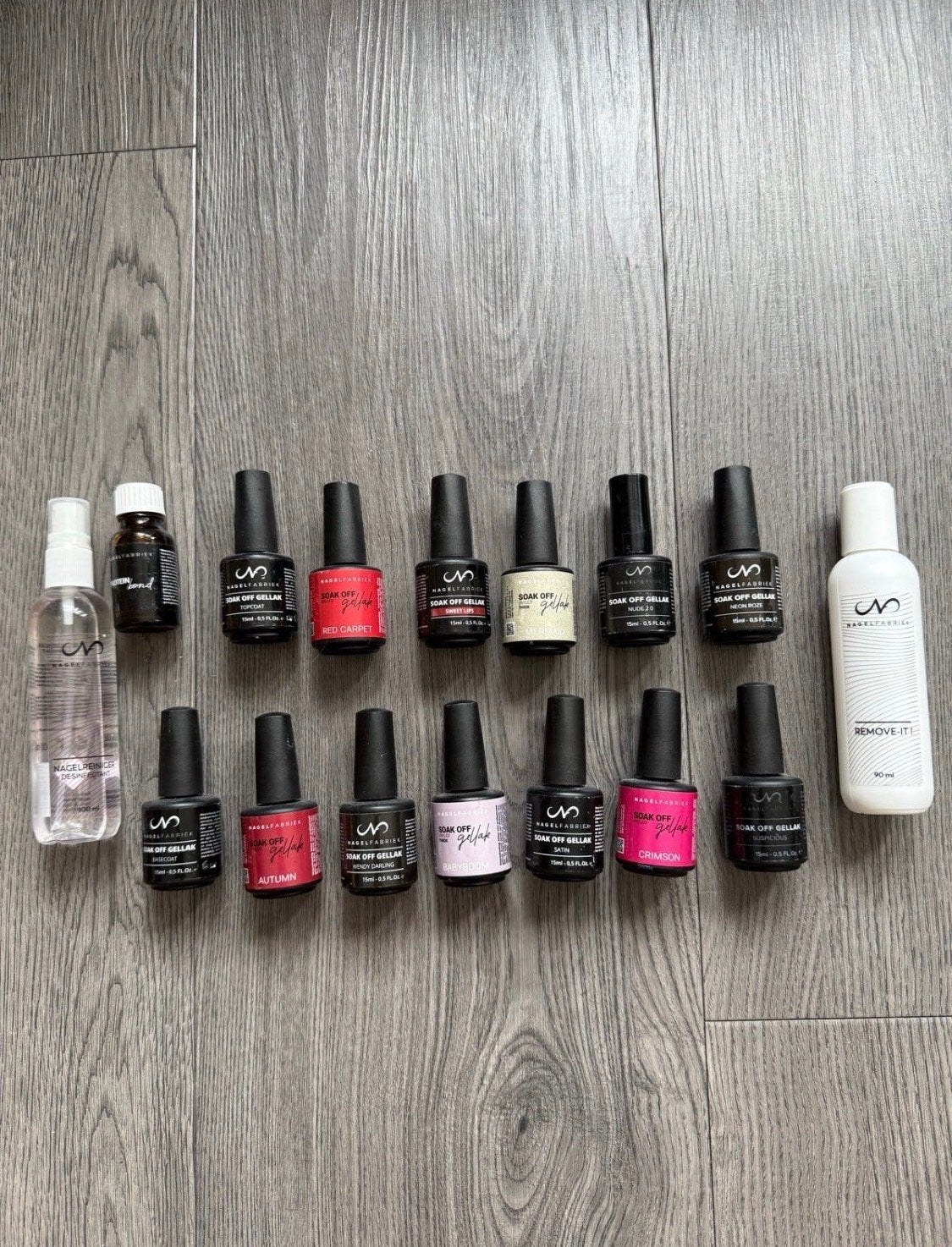 Gellak set Nagelfabriek - Diverse kleuren en benodigdheden, Sieraden, Tassen en Uiterlijk, Overige kleuren, Ophalen of Verzenden