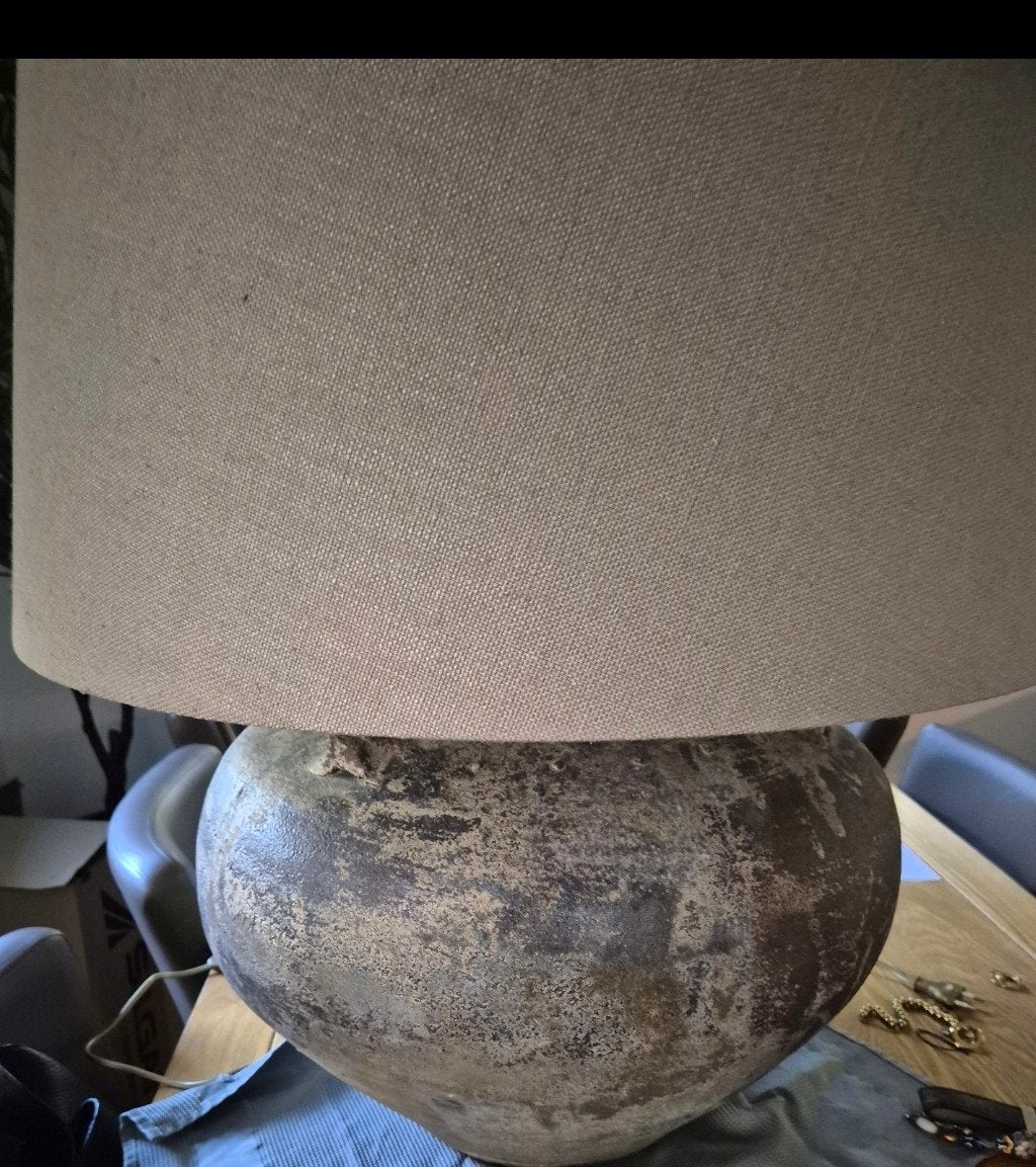 Grote zware XXL kruiklamp - Landelijke stijl, Ophalen, Gebruikt, Landelijke stijl, Hoffz, Aura Peeperkorn, E27 (groot)