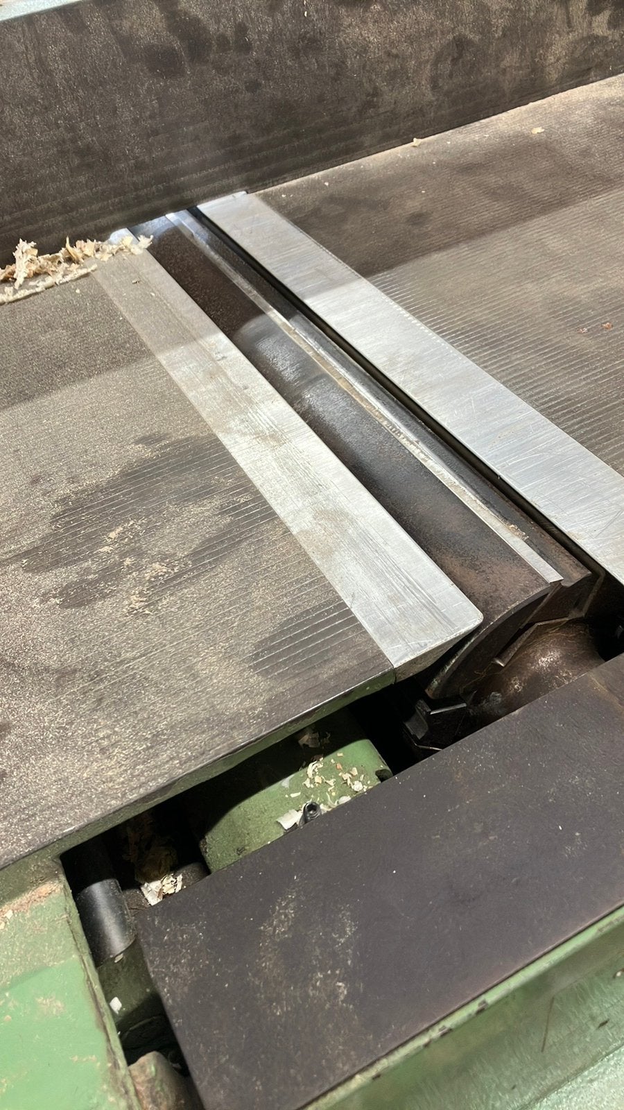 Vlakvandiktebank 40 cm en langgatboor, Ophalen of Verzenden, Gebruikt, Minder dan 180 cm, Palen