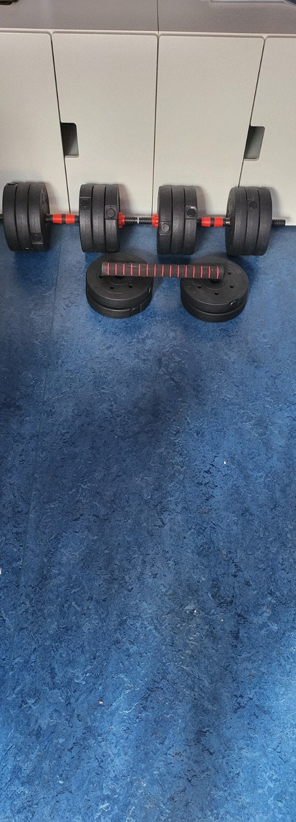 Verstelbare Halterset 48KG - Ideaal voor Thuis Workout, Ophalen, Gebruikt, Armen, Halterset