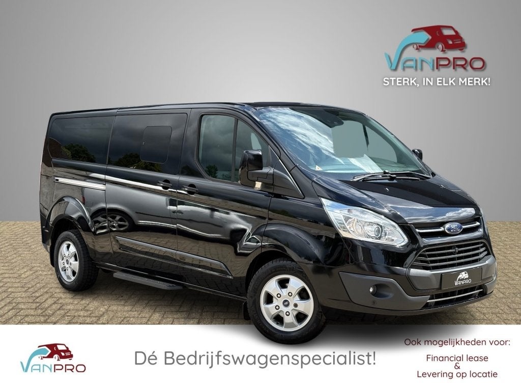 Ford TRANSIT CUSTOM 2.0 TDCI 131PK L2 Automaat / Dubbelcabin, Auto's, Bestelauto's, Bedrijf, ABS, Airbags, Airconditioning, Alarm