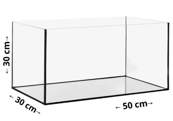 volglas aquarium 50x30x30 cm, Info@aquadeco.nl, Aquariummeubel, Nieuw, Overige merken