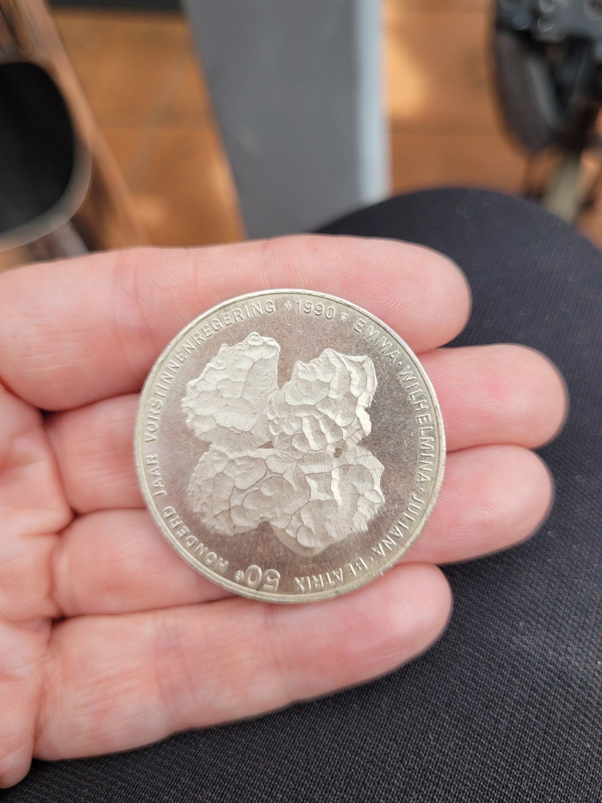 Zilveren 50 Gulden Munt 1990 - 100 Jaar Vrouwenregering, Ophalen, Koningin Beatrix, Zilver, Losse munt
