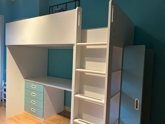 Hoogslaper IKEA SMÅSTAD, Ophalen, Eenpersoons, Zo goed als nieuw, 200 cm