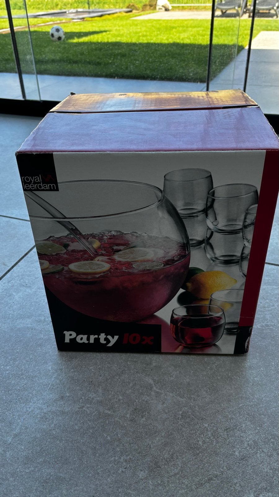 Royal Leerdam Party Punch Bowl Set 10x - Nieuw in doos, Nieuw, Ophalen of Verzenden, Overige merken, Glas