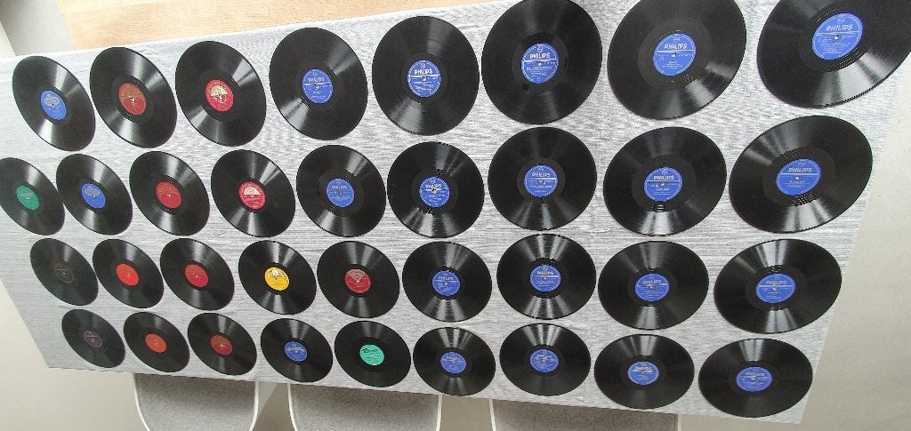 Collectie antieke bakelieten 78 toeren grammofoonplaten, Cd's en Dvd's, Vinyl | Nederlandstalig, Ophalen, Gebruikt, 10 inch, Voor 1960