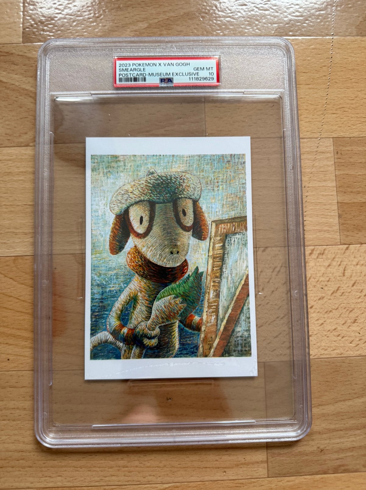 Psa 10 smeargle van gogh museum exclusive postcard pokemon, Ophalen of Verzenden, Zo goed als nieuw