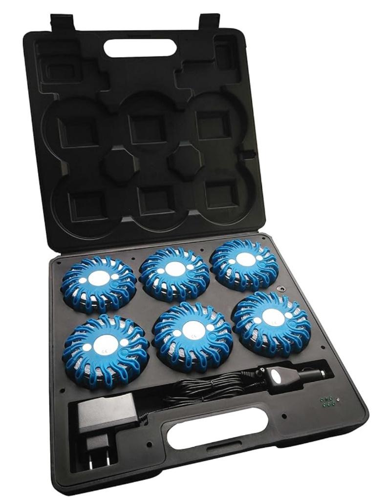 zwaailicht - flares - alarmlicht- LED-koffer, 6 x 16 LED's, Auto-onderdelen, Verlichting, Ophalen, Nieuw