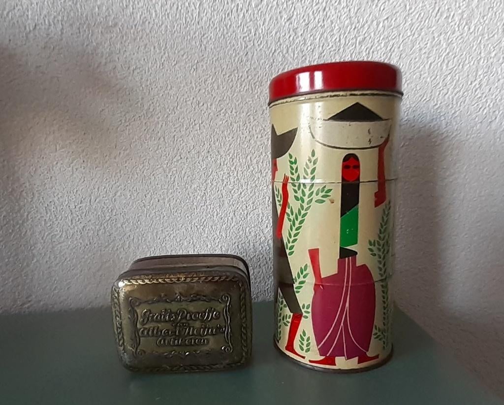 aparte strooibus, blik  albert heijn, Antiek en Kunst, Ophalen of Verzenden