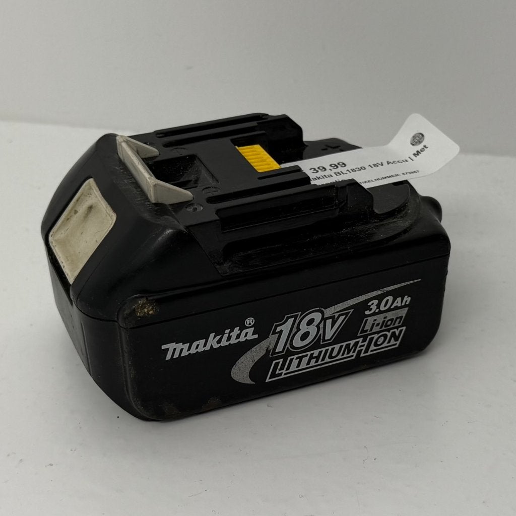 Makita BL1830 18V Accu | Met garantie, Dordrecht@usedproducts.nl, Toulonselaan 72, Ophalen of Verzenden, Zo goed als nieuw