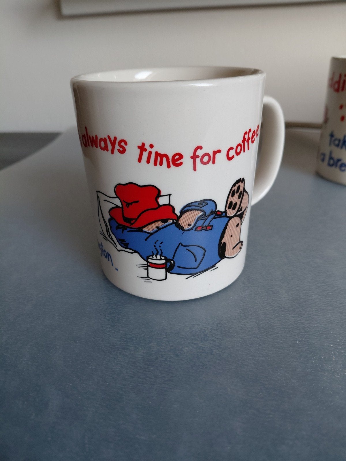 Paddington It's Always Time For Coffee 1995 D.E. mok, ZGAN, Verzenden, Zo goed als nieuw, Kop(pen) en/of Schotel(s)