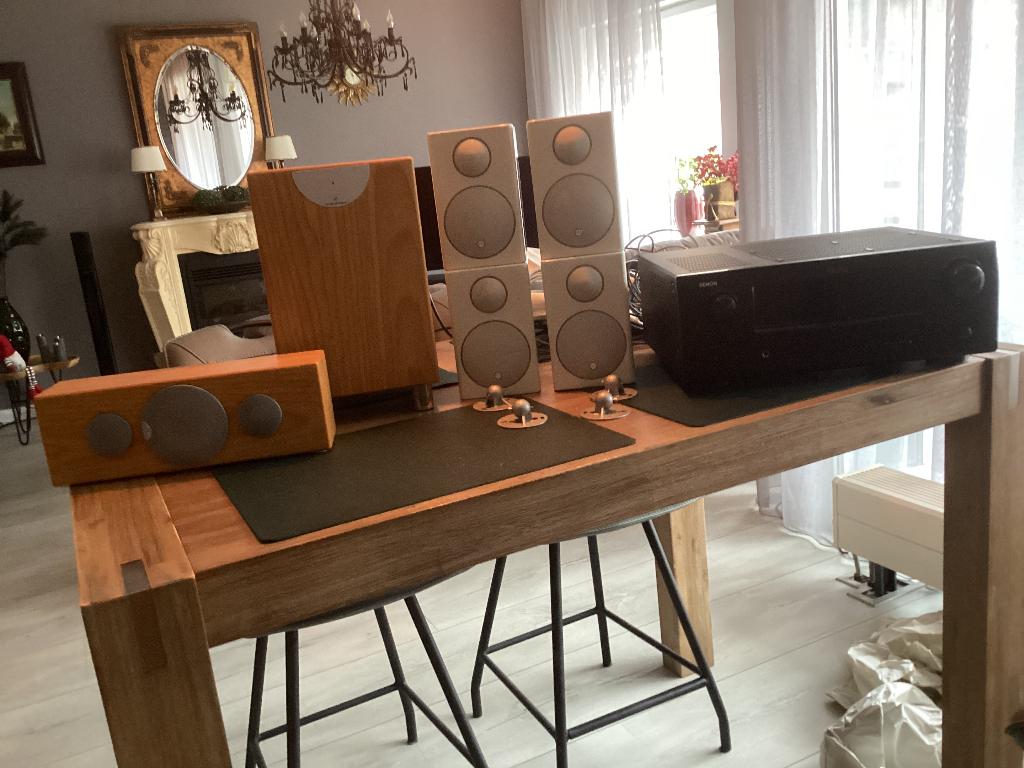 Audio dolby surroundgeluid, Audio, Tv en Foto, Versterkers en Receivers, Ophalen, Denon, 120 watt of meer, Gebruikt