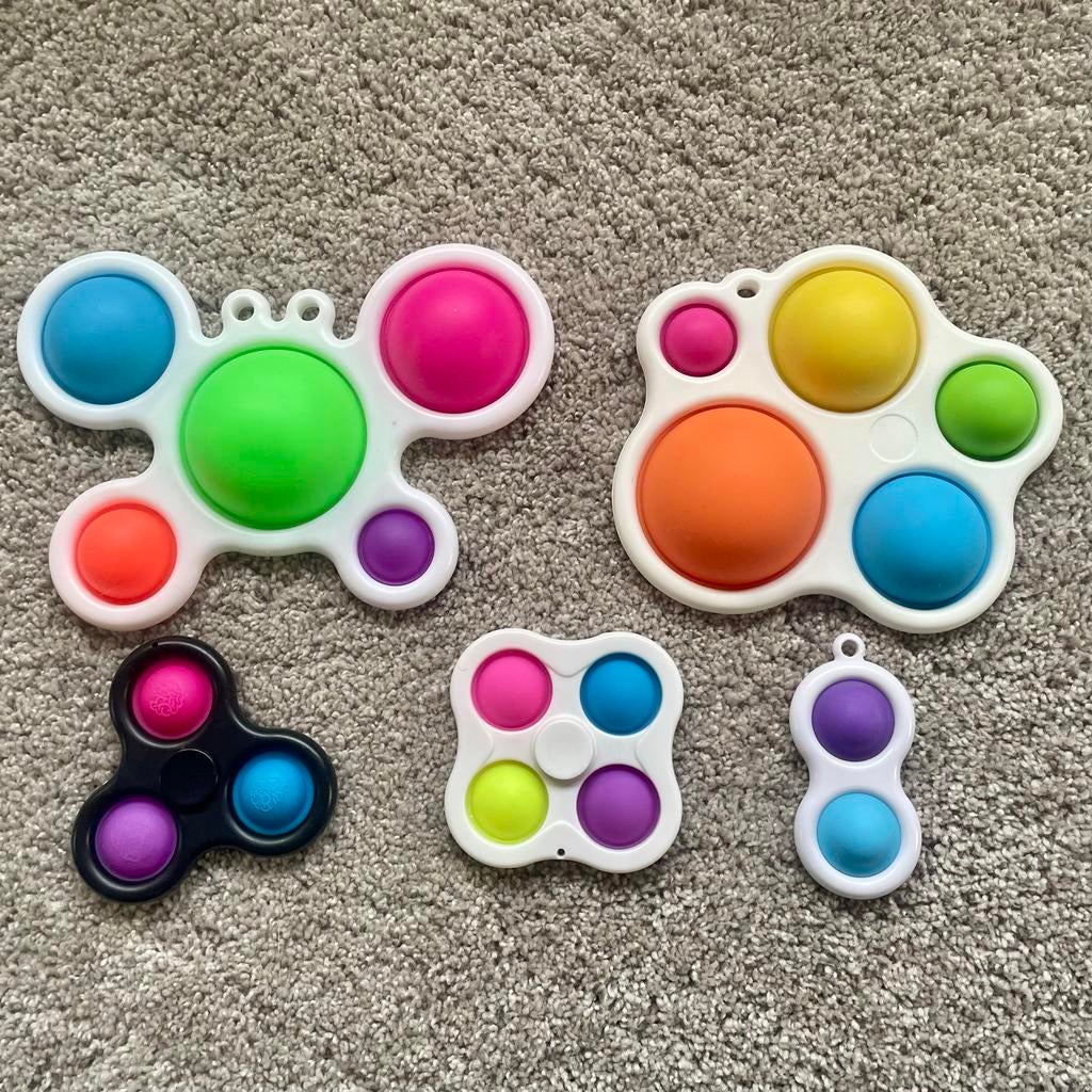 Fidget Toys Set - Diverse Vormen en Kleuren, Ophalen of Verzenden, Zo goed als nieuw, Jongen of Meisje
