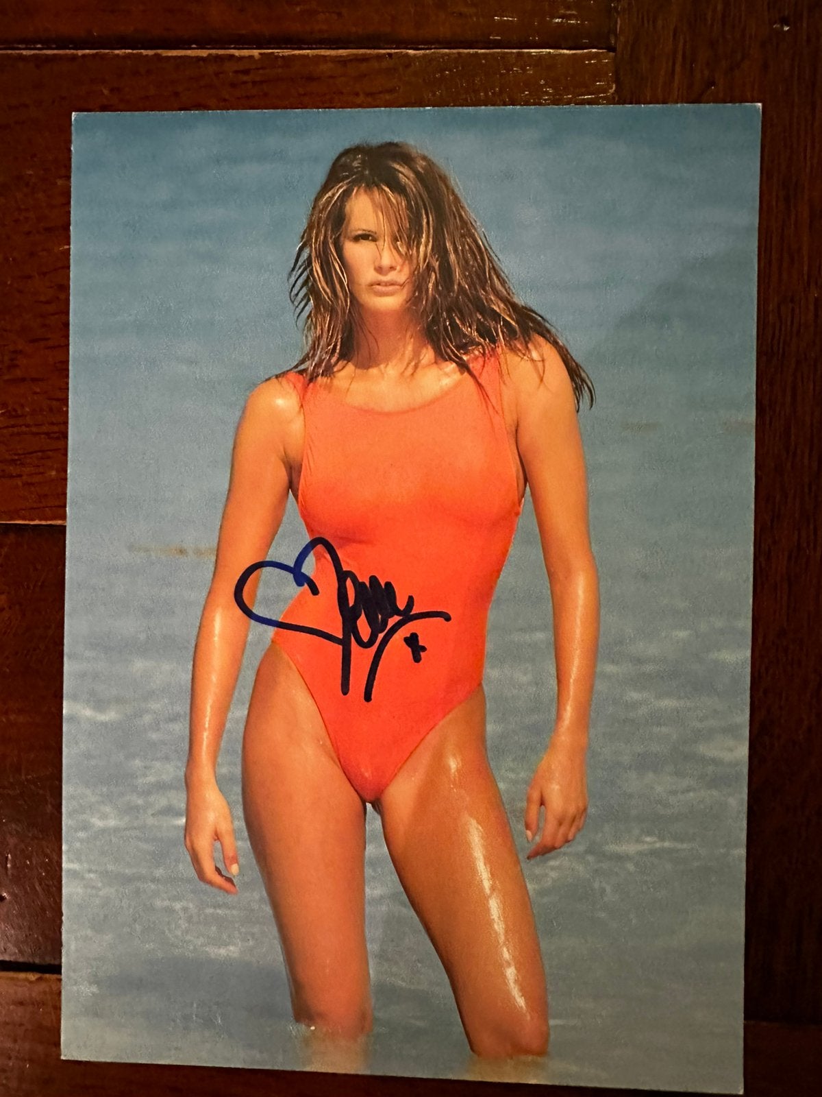 Elle mcPherson kaart gesigneerd, Ophalen of Verzenden, Foto of Kaart