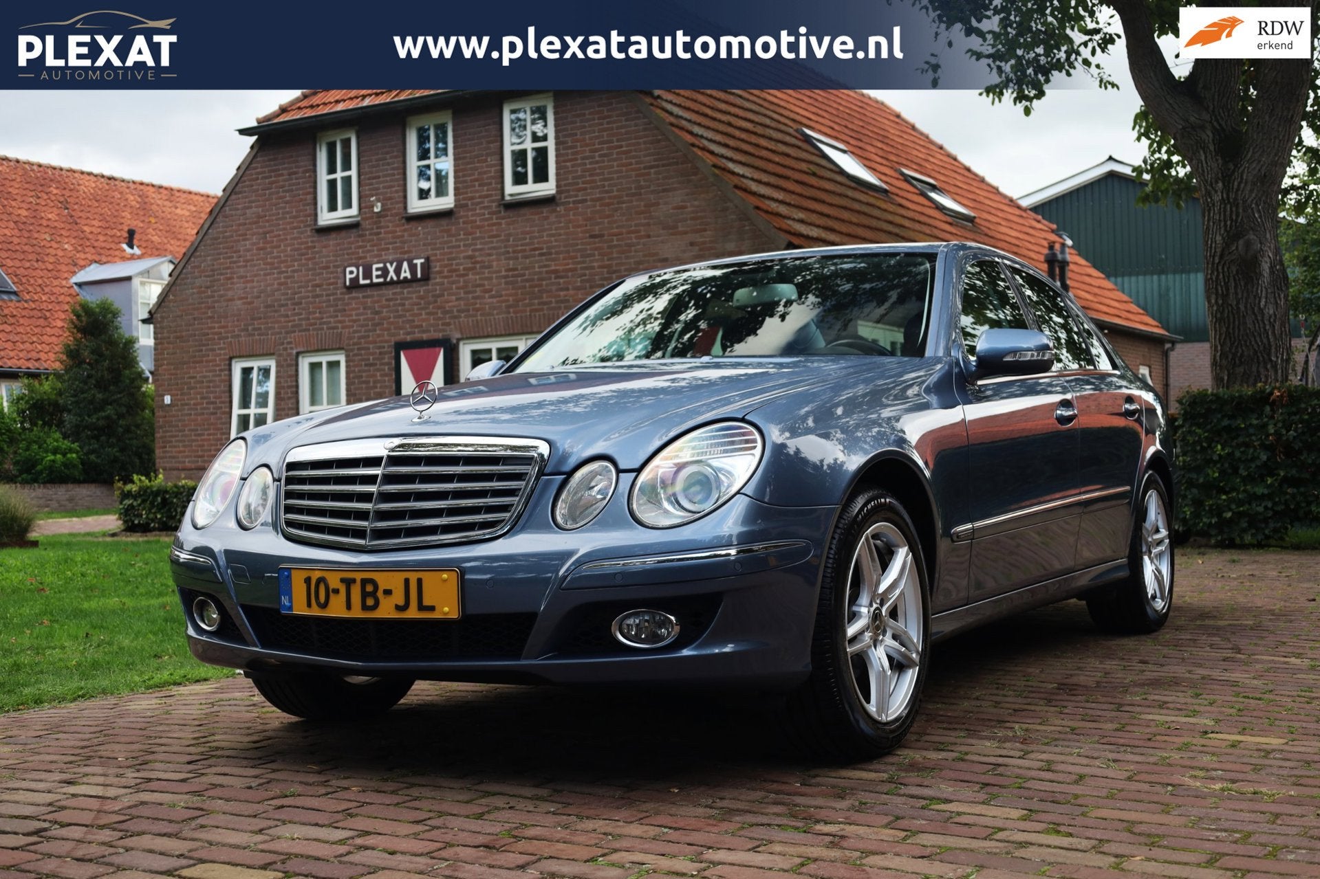 Mercedes-Benz E-klasse 280 Elegance Aut. | Facelift | Keurig, Auto's, Automaat, Gebruikt, Zwart, Blauw