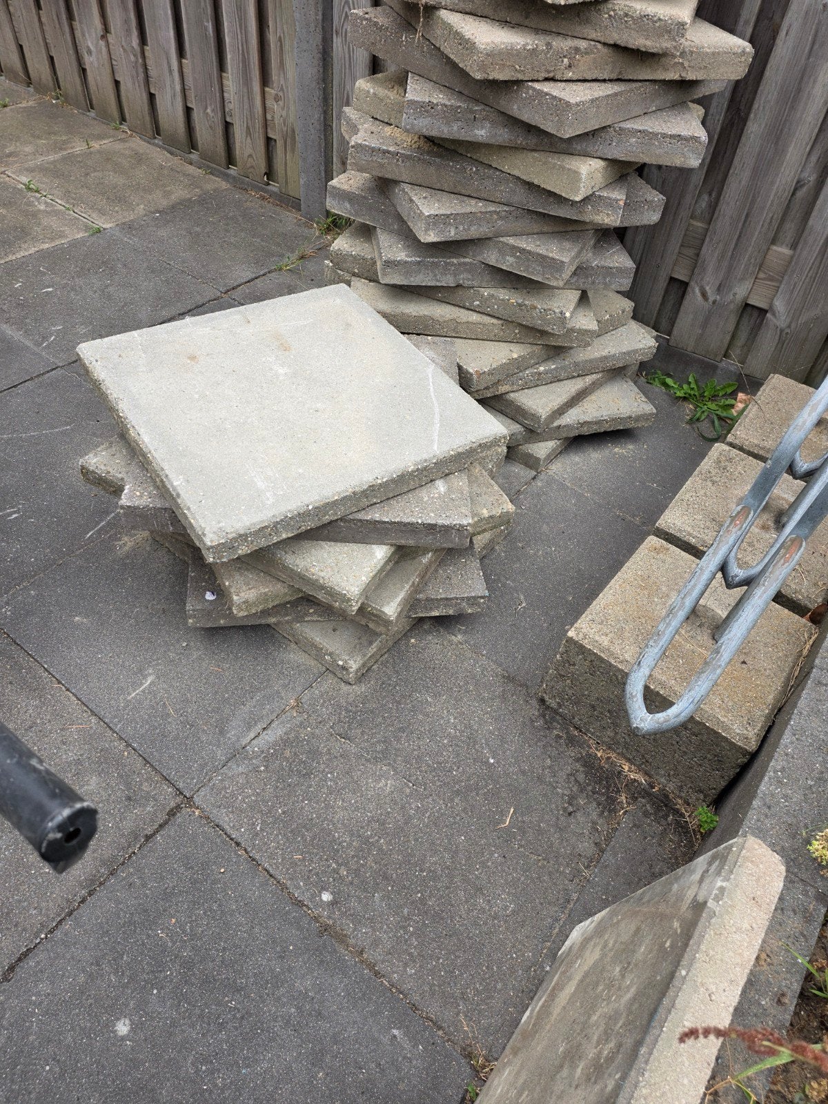 betontegels 5 50x50 cm, Tuin en Terras, Ophalen, Gebruikt, 5 tot 10 m², Beton