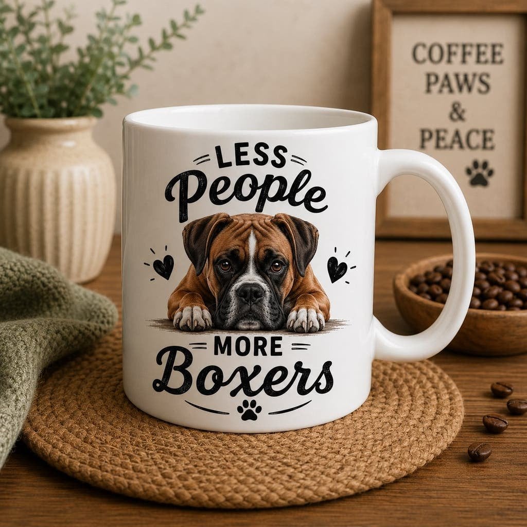 Less People, More Boxers - Boxer mok, Ophalen of Verzenden, Nieuw