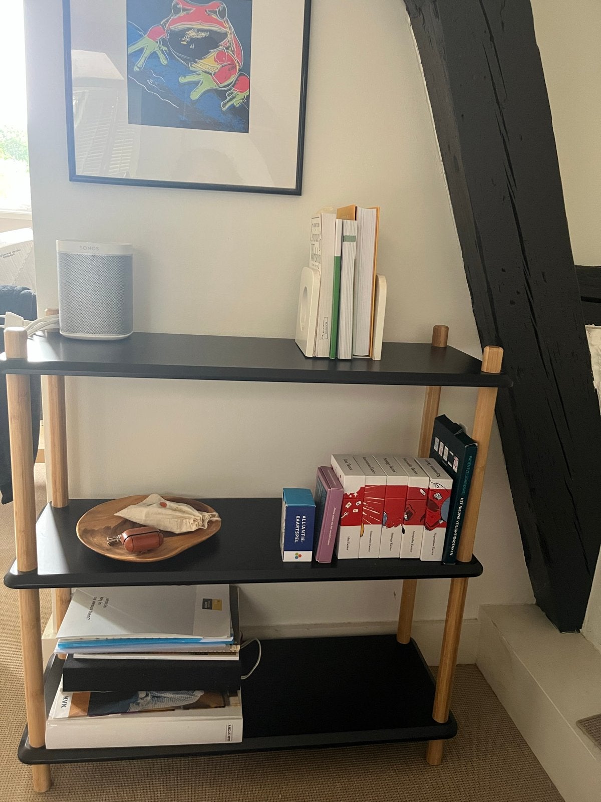 Modern stokkenkastje, Ophalen, Met plank(en), 100 tot 150 cm, 50 tot 100 cm