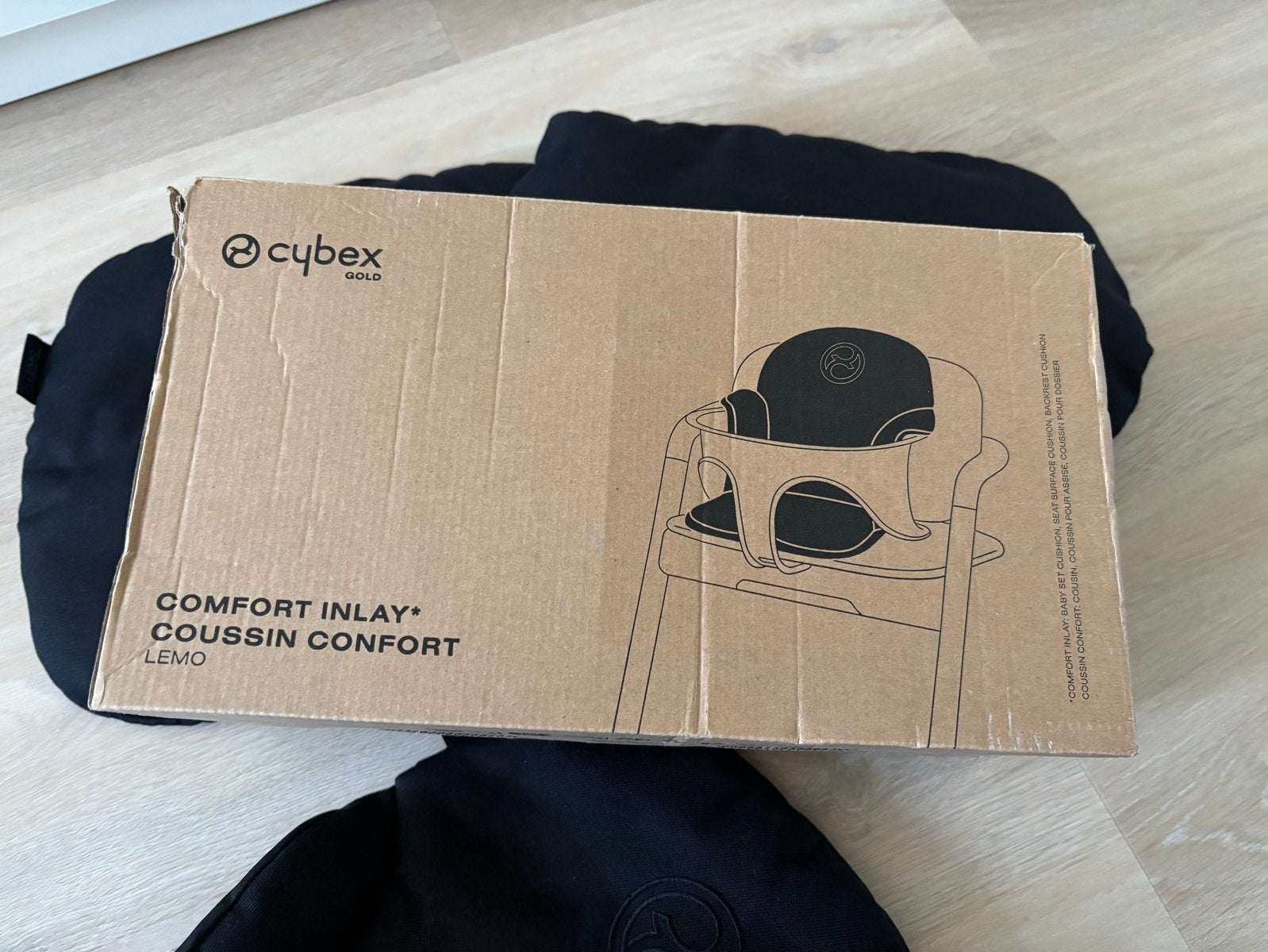 Cybex Lemo Comfort Inlay stoelbekleding zwart NIEUW, Ophalen of Verzenden, Nieuw, Meegroeistoel, Stoelverkleiner