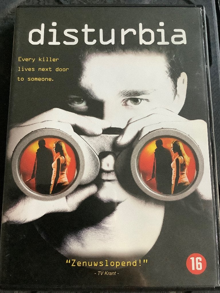 Disturbia DVD - Spannende Actiethriller (Kijkwijzer 16), Vanaf 16 jaar, Ophalen of Verzenden, Zo goed als nieuw, Actiethriller