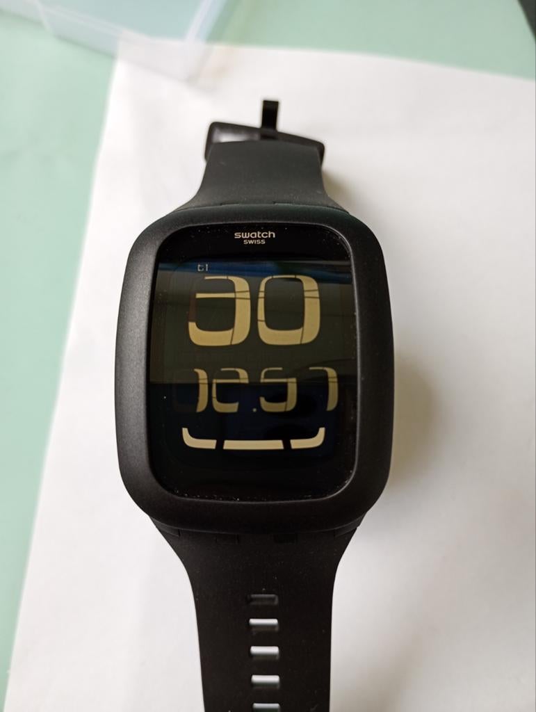 Swatch SURB100 als nieuw in originele verpakking., Kunststof, Polshorloge, Swatch, Nieuw