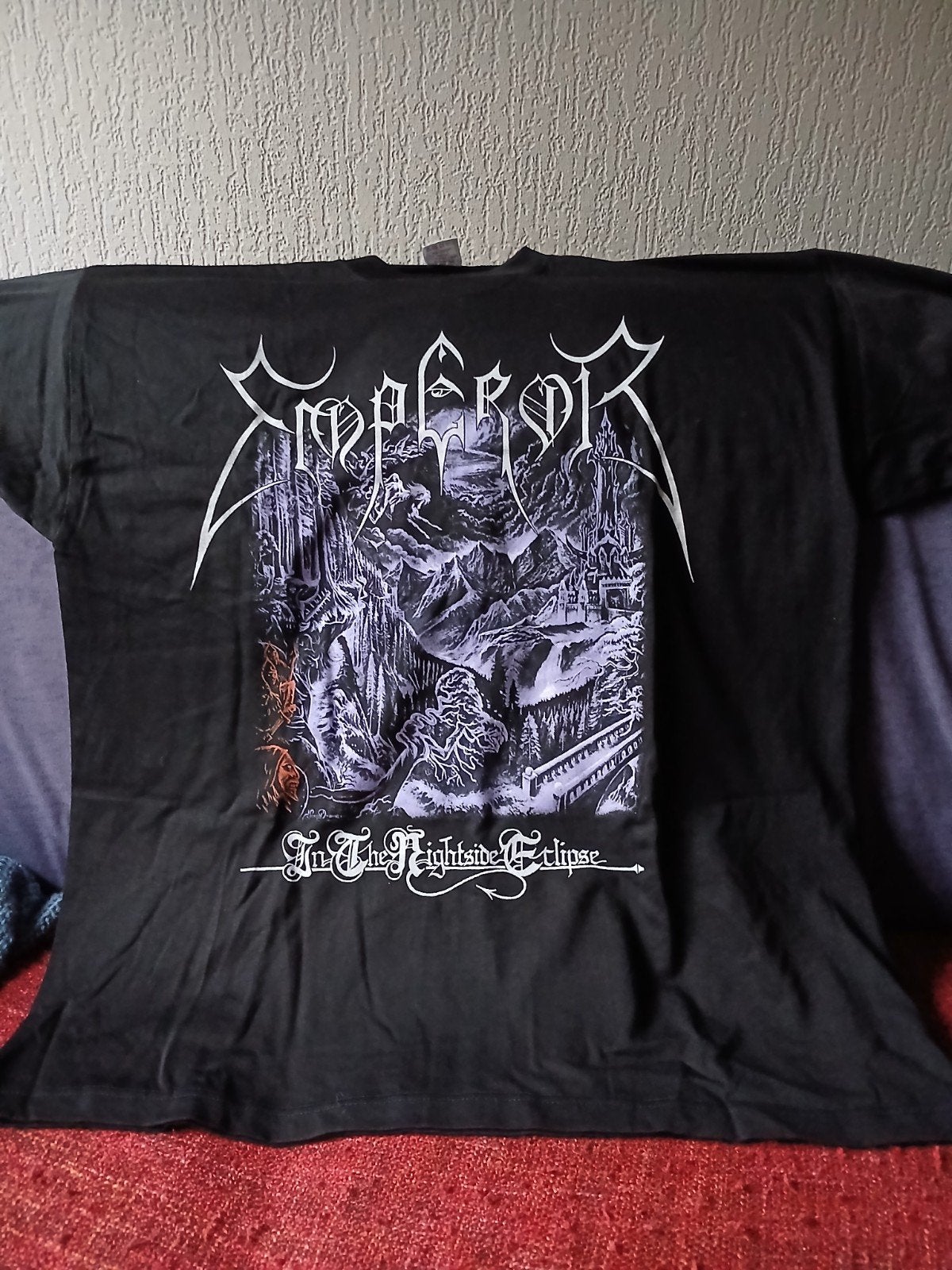 Zwarte bandshirts XL black death metal o.a. Emperor, Kleding | Heren, Zwart, Diverse bands, Maat 56/58 (XL), Ophalen of Verzenden