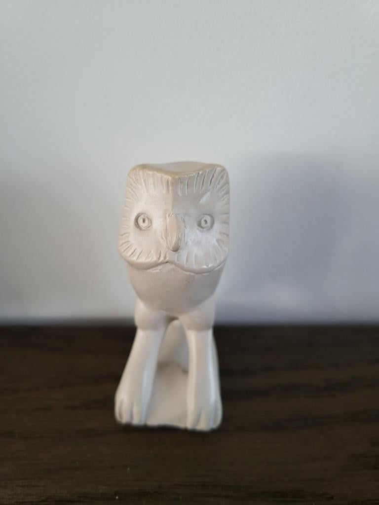 Handgesneden Uil Beeldje van Steen - Uniek Decoratiestuk, Antiek en Kunst, Kunst | Beelden en Houtsnijwerken, Minder dan 20 cm