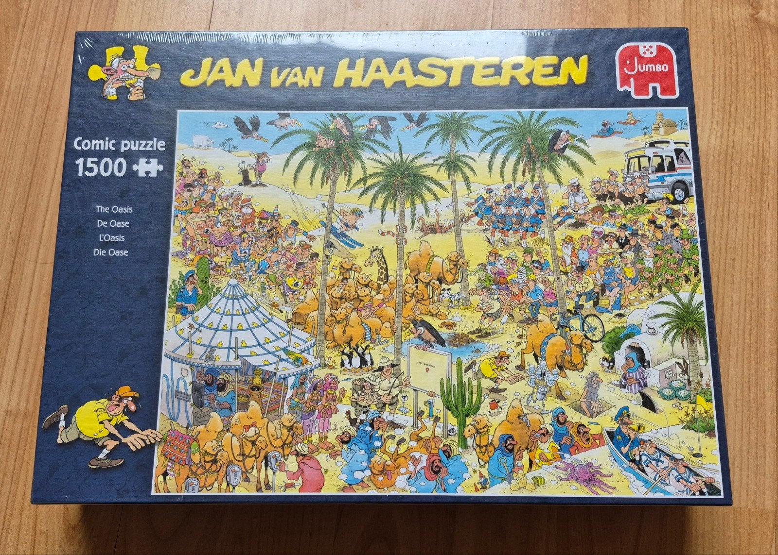 Jan van Haasteren De Oase 1500 stukjes puzzel NIEUW IN SEAL, Ophalen of Verzenden, 500 t/m 1500 stukjes, Nieuw, Legpuzzel